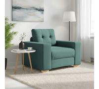 vidaXL Divano Sedia Verde Scuro 100x78x80 cm in Tessuto