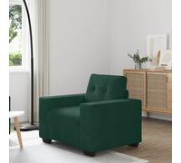 vidaXL Divano Sedia Verde Scuro 100x78x80 cm Velluto