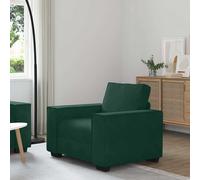 vidaXL Divano Sedia Verde Scuro 100x78x84 cm Velluto