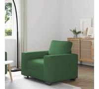 vidaXL Divano Sedia Verde Scuro 60 cm Tessuto di Velluto a Coste