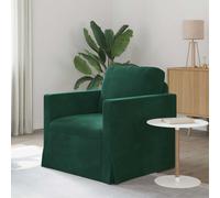 vidaXL Divano verde scuro, soggiorno, divano moderno, design ergonomico, velluto resistente all'usura, divano modulare, perfetto per la famiglia