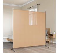 vidaXL Divider per Stanze a Pannello Singolo Beige 175 x 180 cm