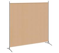 vidaXL Divider per Stanze a Pannello Singolo Beige 175 x 180 cm, Salotto, divisore moderno, schermo pieghevole, decorativo, separatore flessibile per privacy