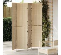 vidaXL Divider per stanze Beige 195 x 180 cm polyrattan