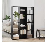 vidaXL Divider per stanze Rovere Nero 100 x 24 x 140 cm