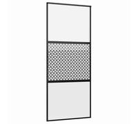 vidaXL Divisore per stanze con porta scorrevole - Partizione moderna in vetro, ideale per risparmiare spazio, con entrata scorrevole e barriera interna.