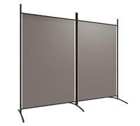 vidaXL Divisorio a 2 Pannelli Antracite 175x180 cm Tessuto