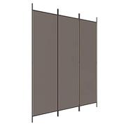vidaXL Divisorio a 3 Pannelli Antracite 150x200 cm in Tessuto
