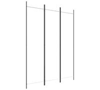 vidaXL Divisorio a 3 Pannelli Bianco 150x200 cm in Tessuto