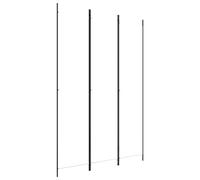 vidaXL Divisorio a 3 Pannelli Bianco 150x220 cm in Tessuto