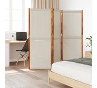vidaXL Divisorio a 3 Pannelli Grigio Chiaro 210x180 cm