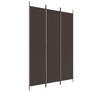 vidaXL Divisorio a 3 Pannelli Marrone 150x220 cm in Tessuto