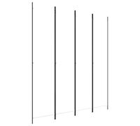 vidaXL Divisorio a 4 Pannelli Bianco 200x220 cm Tessuto