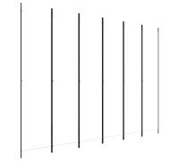 vidaXL Divisorio a 4 Pannelli Bianco 300x220 cm Tessuto