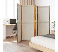 vidaXL Divisorio a 4 Pannelli Grigio Chiaro 280x180 cm