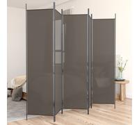 vidaXL Divisorio a 5 pannelli Antracite 250x200 cm Tessuto
