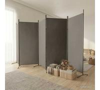vidaXL Divisorio a 5 Pannelli Antracite 433x180 cm Tessuto