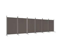 vidaXL Divisorio a 6 Pannelli Antracite 520x180 cm Tessuto