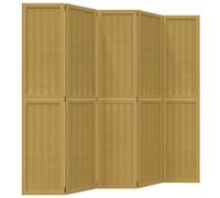 AX Parete Divisoria Marrone 175/180x180cm Pannello Divisorio Paravento 0K 358822