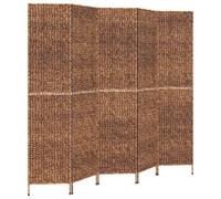 vidaXL Divisorio Ambienti 5Pannelli Marrone 205x180cm Giacinto d'Acqua