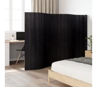 vidaXL Divisorio Ambienti Nero Larghezza 600 cm Altezza 165 cm in Bambù