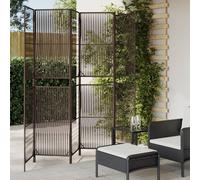 vidaXL Divisorio per Ambienti a 6 Pannelli Marrone in Polyrattan