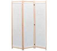 AX Divisorio Paravento Crema 3pannelli Pieghevole 120x170x4cm Camera Nuovo 42975