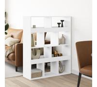 vidaXL Divisorio Stanza Bianco 100x33x125,5 cm in Truciolato