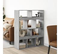 vidaXL Divisorio Stanza Grigio Cemento 100x33x125,5 cm in Truciolato