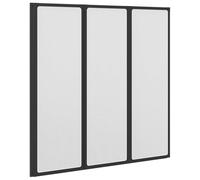 vidaXL Doccia da bagno a parete 117x120cm 3 Pannelli pieghevoli casa arredamento
