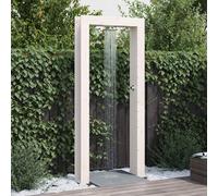 vidaXL Doccia da esterno 226 cm Legno massello di pino e acciaio inox