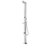 vidaXL Doccia da Giardino 220 cm in Acciaio Inossidabile