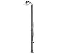 Doccia da giardino 225 cm in acciaio inossidabile