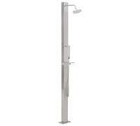 vidaXL Doccia da Giardino in Acciaio Inox Lineare
