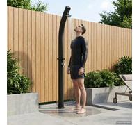vidaXL Doccia Solare con Doccetta 20 l PVC, ABS, Lega di zinco Nero