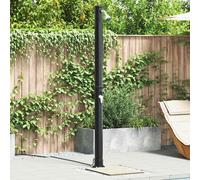 vidaXL Doccia Solare da Esterno Nero 217 cm PVC e alluminio