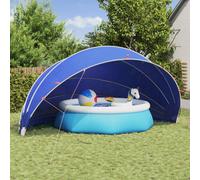 vidaXL Dome Piscina 592 x 590 x 275 cm Blu Azzurro