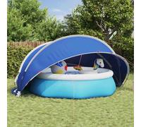 vidaXL Dome Piscina Blu 430 x 430 x 210 cm