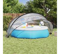 vidaXL Dome Piscina Trasparente 405 x 405 x 192 cm PVC