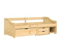 vidaXL Dormeuse 3 Cassetti 90x200 cm Legno Massello Pino IRUN