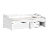vidaXL Dormeuse 3 Cassetti Bianca 90x200 cm Legno Massello Pino IRUN