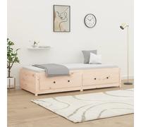 vidaXL Dormeuse 75x190 cm Small Single in Legno Massello di Pino