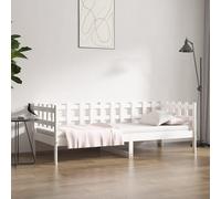 vidaXL Dormeuse Bianca 90x190 cm in Legno Massello di Pino