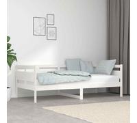 vidaXL Dormeuse Bianca in Legno Massello di Pino 90x190 cm
