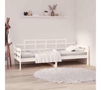 vidaXL Dormeuse Bianca in Legno Massello di Pino 90x190 cm