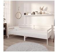 VIDAXL - Dormeuse Bianca In Legno Massello Di Pino 90x200 Cm