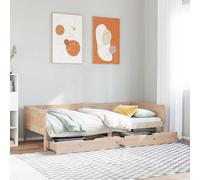 vidaXL Dormeuse con Cassetti 80x200 cm in Legno Massello di Pino