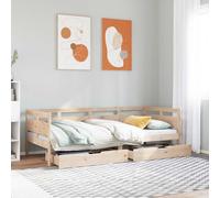 vidaXL Dormeuse con Cassetti 90x190 cm in Legno Massello Pino