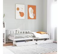 vidaXL Dormeuse con Cassetti 90x190 cm in Legno Massello Pino