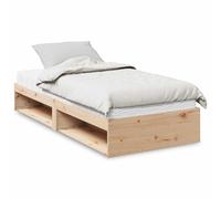 vidaXL Dormeuse con Materasso 90x200 cm in Legno Massello di Pino